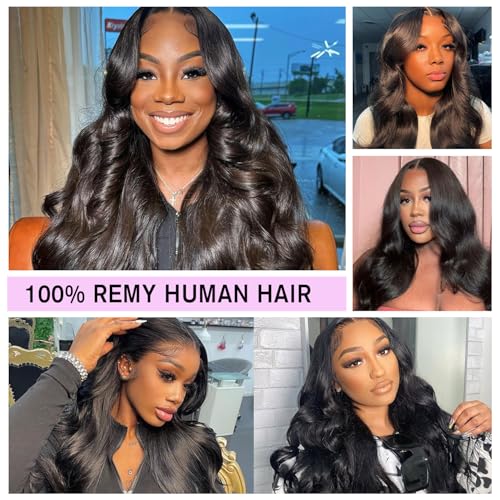 30 Inch Body Wave Lace Front Wigs Human Hair 180% Density Frontal Wigs Human Hair Wigs for Black Women 13x4 HD Lace Front Wigs Human Hair Pre Plucked with Baby