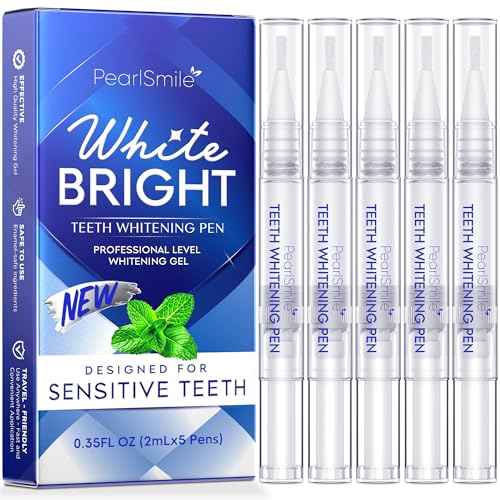 Teeth Whitening Pen ? 35% Urea Peroxide Gel, Clear Twist-Dispensing Whitening Pens for Stain Removal, Professional-Strength, Easy-to-Use, Travel-Friendly(A Set of 5 Pens)