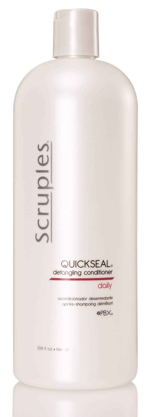 Scruples Quickseal Detangling Conditioner - Hair Smoothing & Frizz Control Treatment - Conditions & Detangles All Hair Types (33.8 oz)
