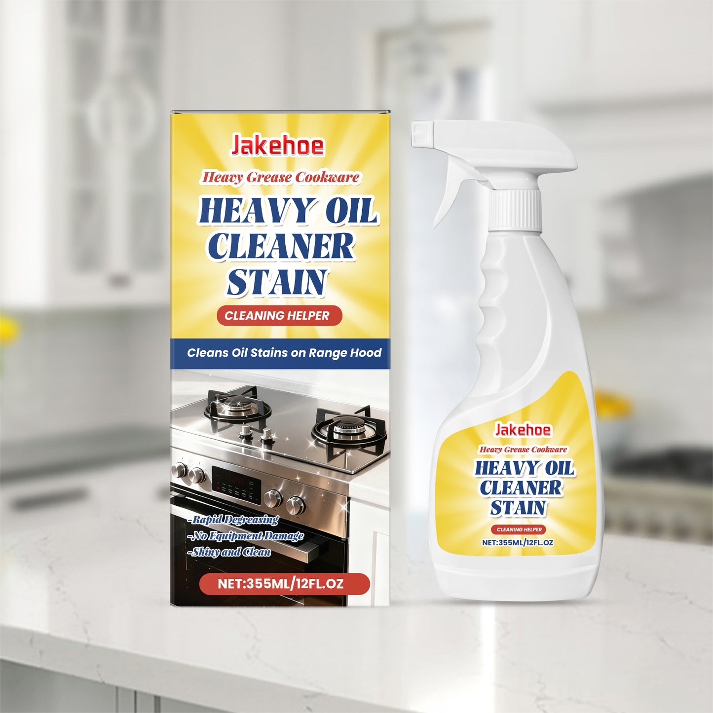 Heavy Oil Cleaning Agent - 355ml Kitchen Storage Cleaner