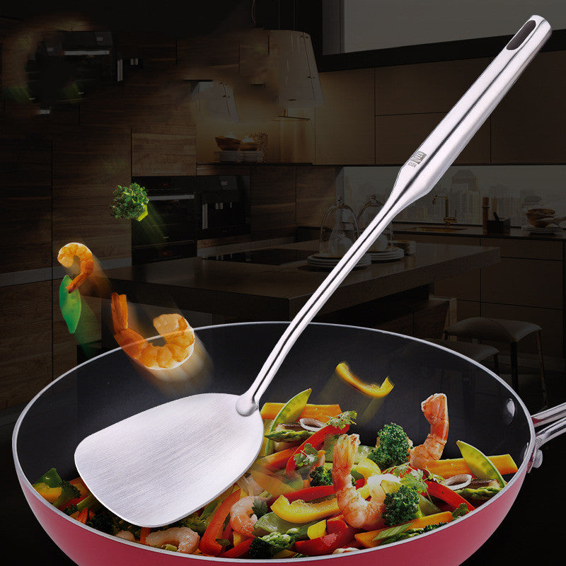 Stainless Steel Wok Spatula Thickened Frying Spatula Kitchen Tool