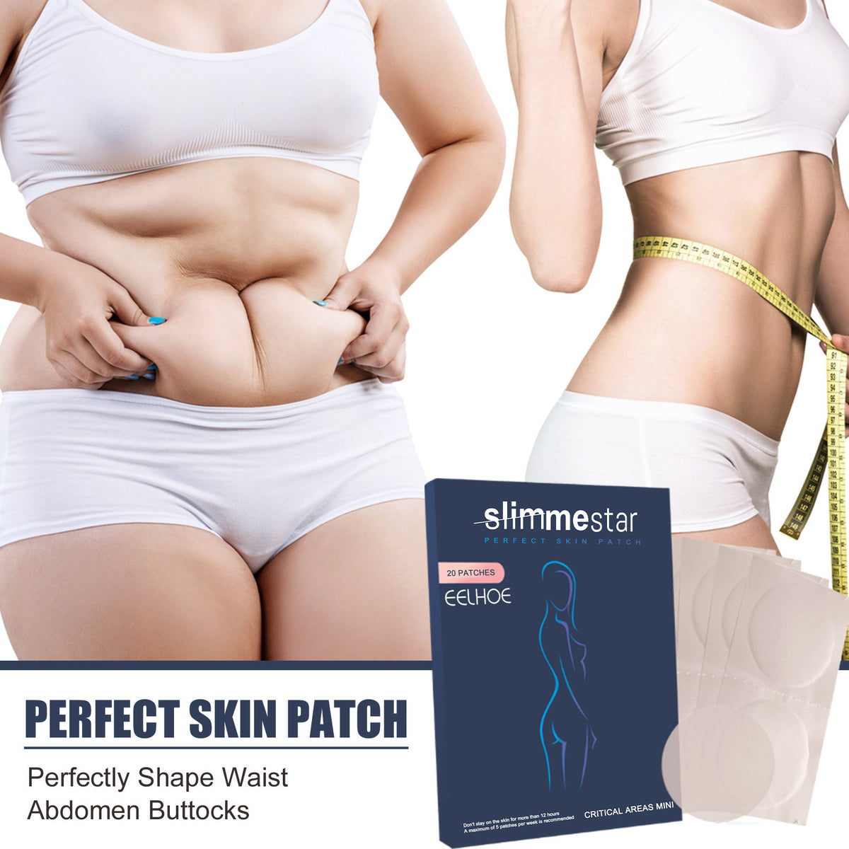 Body Shaping Slimming Stickers for Waist & Thigh Firming