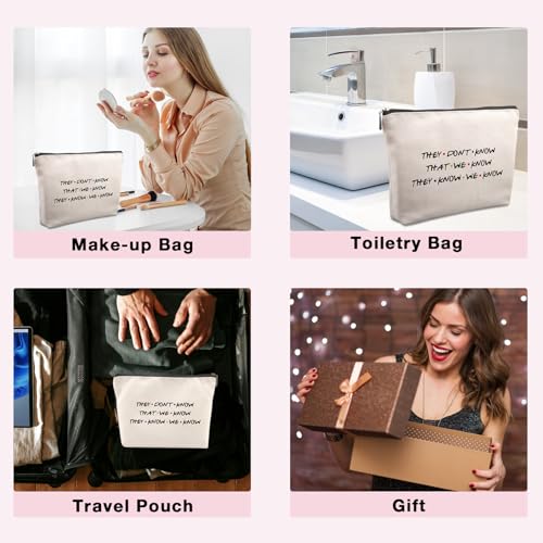 Friends TV Show Gifts Cosmetic Bag, Funny Gifts Friends TV Show Merchandise Birthday Friendship Gifts for Women Friends Fans Sister Bestie Best Friends Gifts Funny Makeup Bag