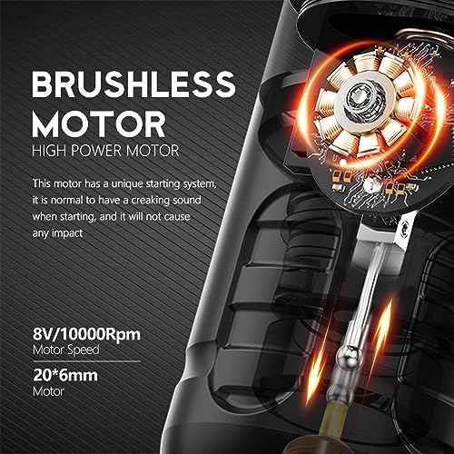 Ambition Zetton Tattoo Machine with 2400mAh Battery Brushless Motor Straight Drive Bar Color Touch Display Rotary Tattoo Gun Cartridge Pen Supply for Professional Tattoo Artists