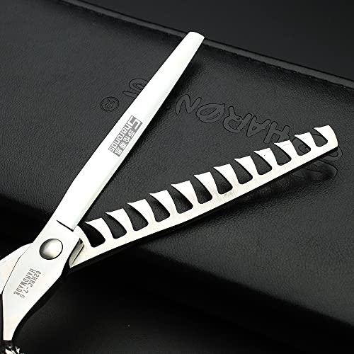 Professional Japanese Hair Scissors - 440C Stainless Steel/Rose Razor Edge (6-Inch, 3-Piece Set) with Gift Scissor Bag