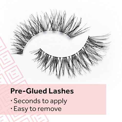 Eylure Pre-Glued Wispy Light Texture Eyelashes, No.117, Twin Pack