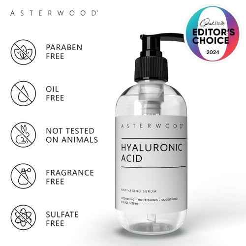 Asterwood Hyaluronic Acid Serum + Triple Repair Matrixyl 3000 (8 oz each)