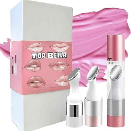 Electric Lip Plumper Lip Massager Tool Electric Lip Pen Device Lip Wrinkle Remover Natural Lip Plumper Tool Lip Filler Lip Suction Lip Enhancer Machine Lip Enhancer Lip Balm Infusor (White)