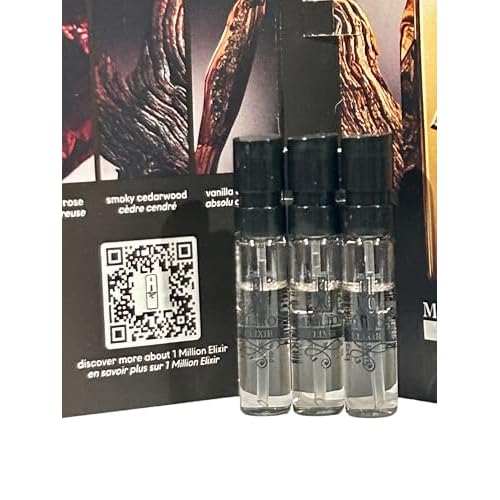 Paco Rabanne 1 MILLION ELIXIR Intense Perfume MEN spray vial perfume 1.5 ml / 0.05 fl oz - Set of 3