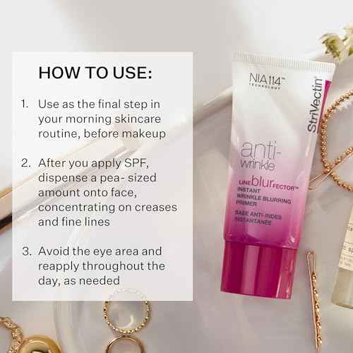 StriVectin Line BlurFector¢â Instant Wrinkle Blurring Primer, Skin Primer to help blur and fill the look of wrinkles, Makeup Primer for Smooth Skin, 1 oz.