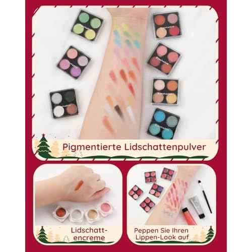 Christmas Makeup Advent Calendar 2025 for Teens Girls, 30pcs Advent Beauty Calendar, 24 Days Christmas Countdown Calendar Makeup Gift Set, Xmas Gift Box for Teens Girls Full Kit