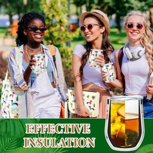 3 Pcs Christmas Dachshund Gifts for Women 12 oz Dachshunds Coffee Mug, Weiner Dog Tote Bag and Reusable Aesthetic Makeup Bag Gift for Dog Lover Party Favor Birthday Thanksgiving