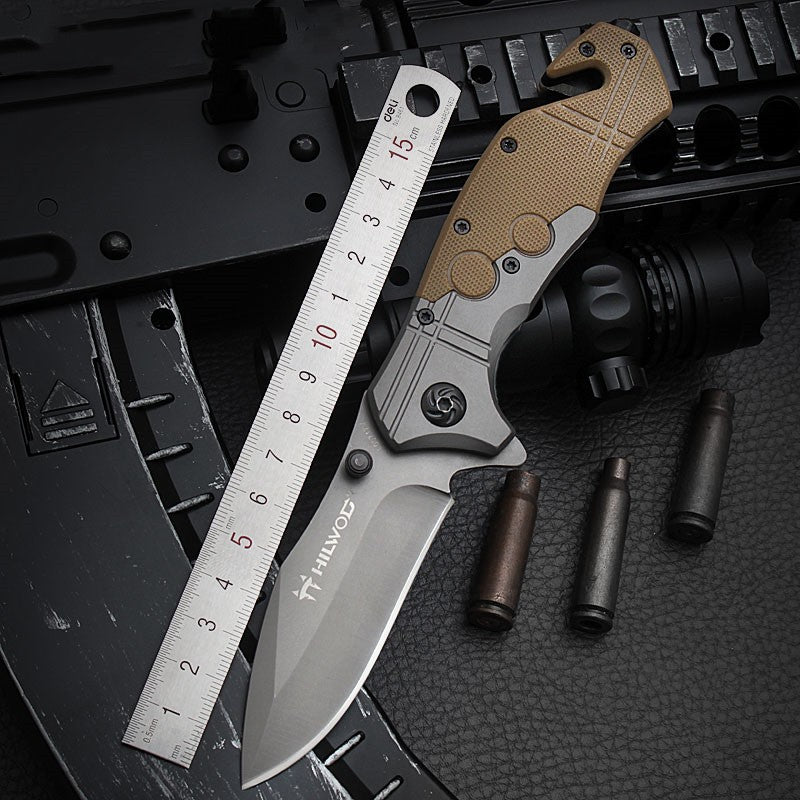 Self-Defense Folding Knife with High Hardness Blade, Portable Outdoor Knife