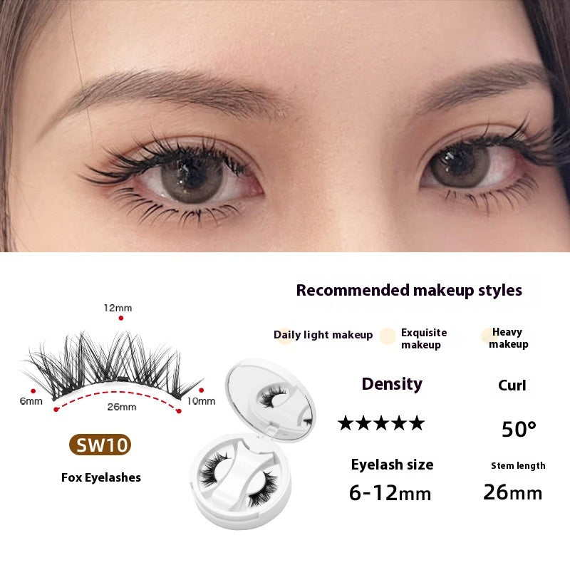 False Eyelash Set with Magnetic Soap Holder Camellia Style 26mm Eyelashes