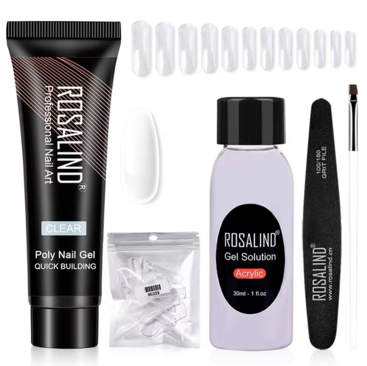 Poly Nail Gel Extension Kit for Manicure