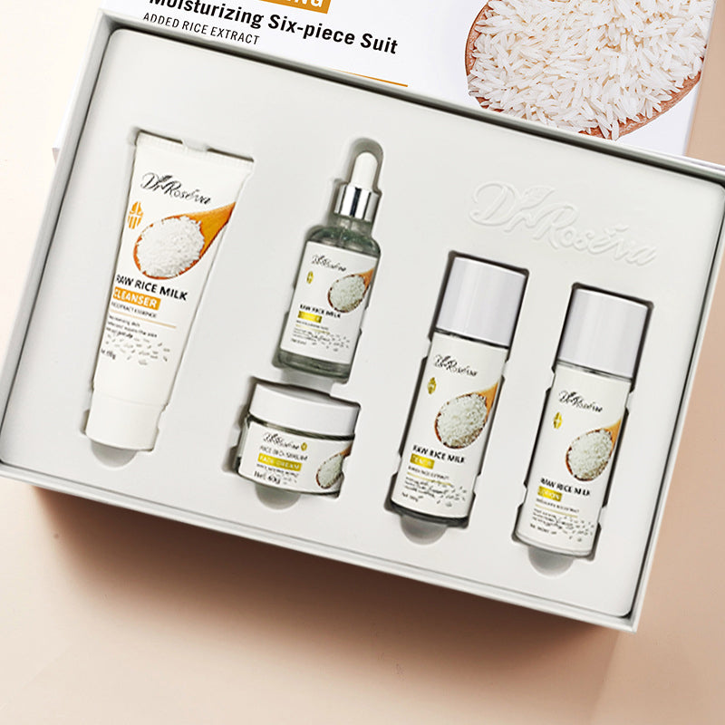 Facial Care Set - DR Rice Milk Series 5-Piece Skincare Kit