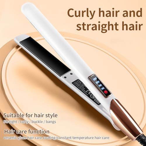 Shine Therapy 1" Hair Straightener. Ceramic Flat Iron with Argan Oil & Keratin. Reduces frizz, Makes Hair shinier & Smoother. an Outstanding Styling Tool.