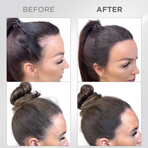 THICK FIBER Root Touch Up Powder - Water & Sweat Resistant Hair Loss Concealer Set for Thinning Hair Women, Includes Brush (Dark Brown)