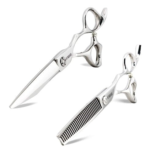6 INCH professional hair scissors barber shears and 6 INCH hair thinning scissors thinning shears Kinsaro