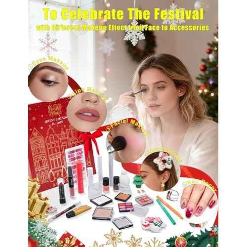 Makeup Advent Calendar 2025 for Women & Teen Girls, Xmas Countdown Calendar, 24 Days Christmas Gift Sets Full Makeup Kit Gift