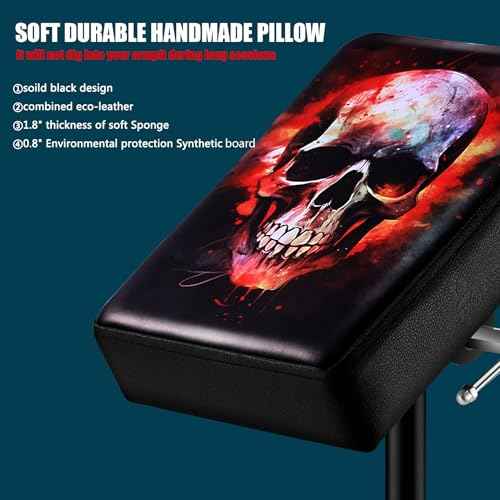 POARMEEY Custom Tattoo Armrest Stand Tripod Soft Pad Portable Tattoo Arm Rest with Adjustable Height for Tattoo Supplies
