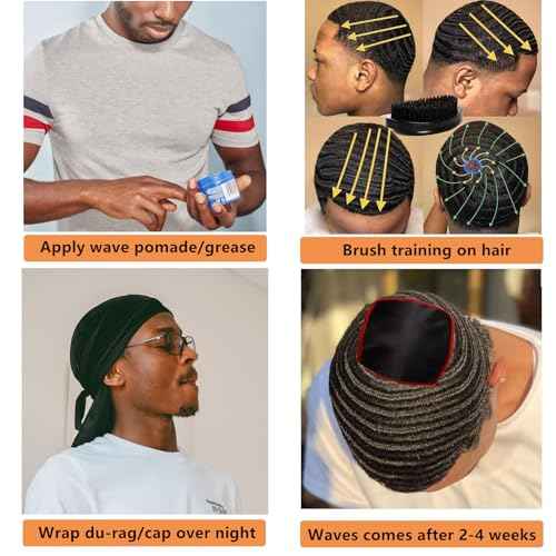 2 Pcs Double Layer Crown Patch for Waves,Wave Crown Patches for 360 Waves Crown Compression