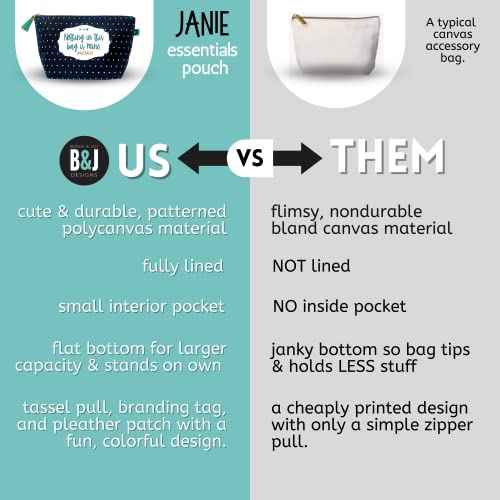 Brooke & Jess Designs Mom Life Funny Pouch Gifts for Women Dotted Makeup Bags Cosmetic Bag Travel Toiletry Makeup Pouch Bag with Zipper Best Birthday Just Because Gifts