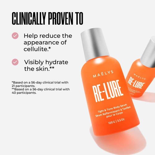 MAËLYS RE-LURE Tight & Tone Body Serum - Hyaluronic Acid Serum for Women - Hydrating, Helps Reduce The Look Of Cellulite