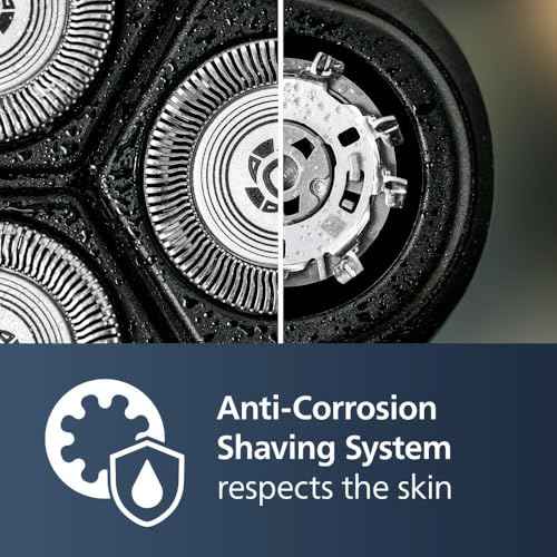 Philips Norelco Shaver 3900 Series, Wet and Dry Electric Shaver, P-Cap, Travel Pouch, Charging Stand, Storm Blue, Model S3341/92