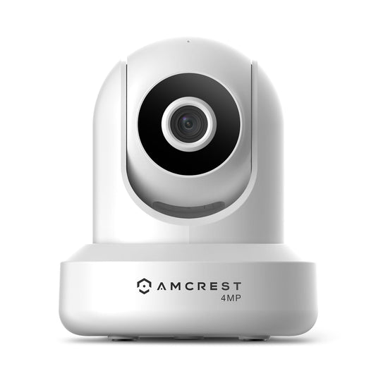Amcrest 4MP ProHD Indoor WiFi, Security IP Camera with Pan/Tilt, Two-Way Audio, Night Vision, Remote Viewing, 4-Megapixel @30FPS, Wide 90° FOV, IP4M-1041W (White)