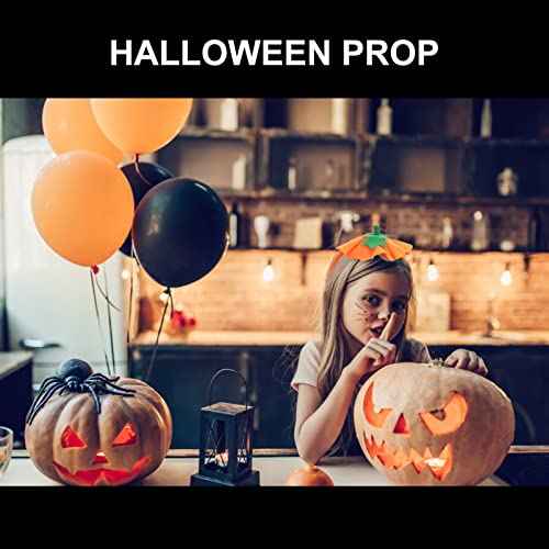 Pumpkin Headband: Halloween Pumpkin Hair Band Pumpkin Hat Headwear Elastic Pumpkin Hair Hoop for Halloween Costume Dress up Party Supplies, Orange