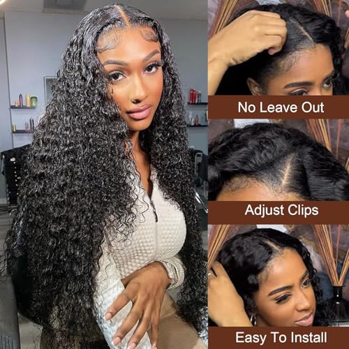 V Part Wig Human Hair curly Upgrade U Part Wig for Black Women Kinky curly Glueless Clip In Half Wig No Leave Out Wigs 180% Natural Color 22inch