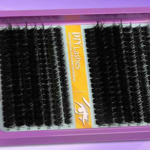 C Curl Lash Clusters Extensions 280 Pcs Individual Eye lash Clusters 100D Cluster Eyelash Lashes Wispy Clusters Lashes Makeup at Home - DIY Lash Extension Kit for Self Application (9-18MM) Mix
