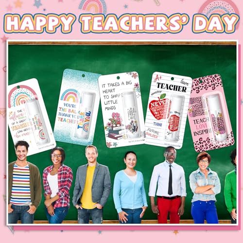 30 Pack Christmas Teacher Appreciation Gifts Bulk Lip Balms Employee Staff Appreciation Teacher Team Thank You Gift Bulk Fall Halloween Thanksgiving Party Favor Basket Stuffers for Women Men (Classic)