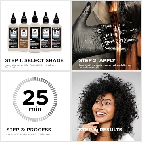 Clairol Professional Beautiful Collection Advanced Gray Solutions | Semi-Permanent Hair Color with Gray Coverage for All Hair Textures | Packaging May Vary