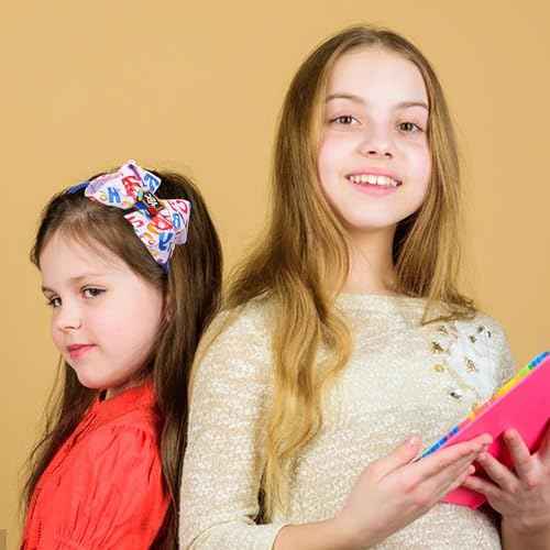 Back to School Hair Bows Clips Pencil Headband Yellow Headband Blackboard Headbands For Girls Hair Bow Clips Head Boppers No Slip Headdress School Hair Bands Gifts 1PCS