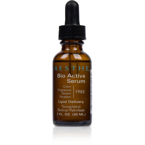 Aesthe Bio Serum for Face and Neck - Skincare Treatment for Wrinkles, Lines, Spots - Youthful Radiance - Uplifting Vitamin A, Primrose Oil, Retinyl Palmitate - Suitable for All Skin Types - 1.0 fl oz