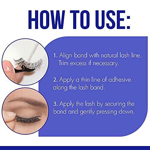 DUO Quick-Set Strip Lash Adhesive ? Clear, Waterproof, Long-Lasting Lash Glue, Fast-Drying for False Lashes, 0.18 oz, 1-Pack