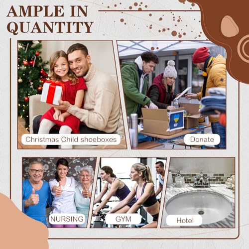 24 Pcs Hair Brush Combs Set Bulk Hairbrushes for Homeless Individually Wrapped Combs for Women Hotel Travel Nursing Charity Christmas(Black)