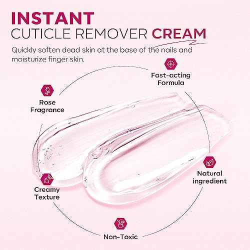 Modelones Cuticle Remover Kit - Cuticle Remover Cream & Cuticle Oil, Cuticle Care Kit w/Cuticle Trimmer Cuticle Pusher & Cuticle Nipper for DIY Nail Manicure, Removedor de Cuticula for Nail Care