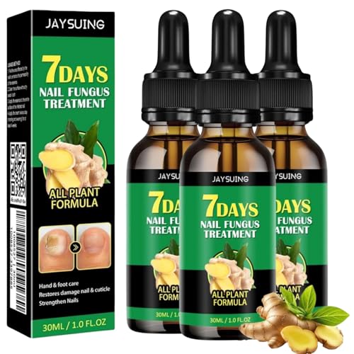 3PCS Ginger Nail Treatment, Nail Treatment, Ginger Cuticle Care Oil for Nails, Multi-Purpose Nail Oil