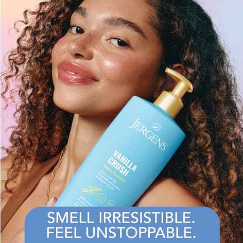 Jergens Shea Fusion Vanilla Crush Body Lotion, Moisturizer with Shea Butter & Vitamin E, 14 Fl Oz