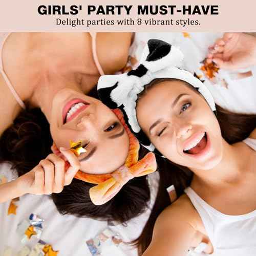 Stocking Stuffers for Womens Teen Girls Kids, 8pcs Spa Headband, Bulk Christmas Gifts for Women Mom Girlfriend, Skincare Makeup Face Wash Headband, Spa Gifts Basket for Women Party Favors Adults