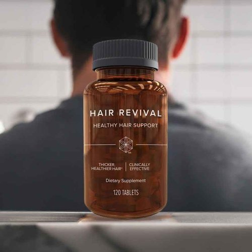 Isagenix Hair Revival - Natural Hair Growth & Thickening Supplement - Supports Healthy Scalp - Formula Contains Biotin, Amino Acid, Banana Flower Extract & More - 120 Tablets (60 Servings)