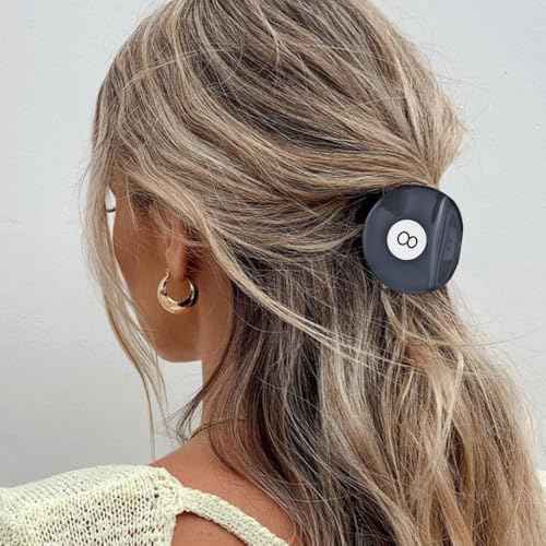 2 PCAK Black 8 Ball Golf Club Hair Claw Clip, Cute Acetate Hair Claw Fun Hair Barrettes Hair Accessories for Women Girls