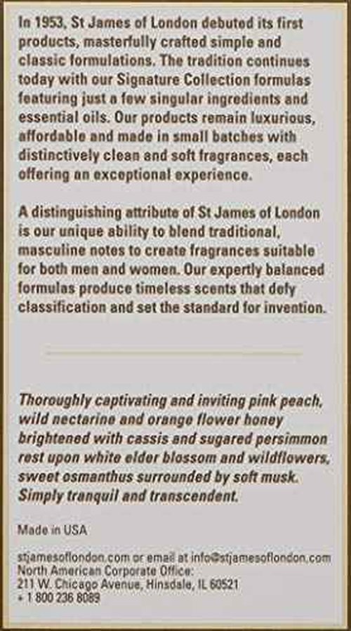 St James of London Honeycomb & Elderflower Parfum