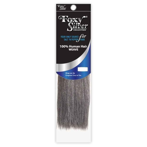 FOXY SALON WEAVE - STRAIGHT10 (Foxy Silver - Weave) - Human Hair Weave in 44