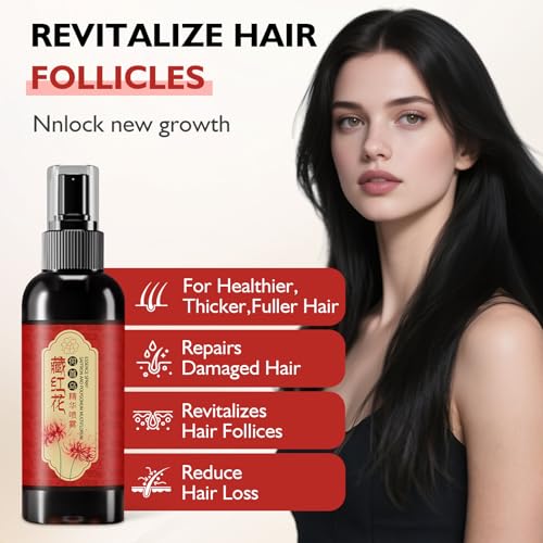 Saffron Hairs Blackening Spray, Herbal Black Hair Spray, Japanese saffron Essence Hair Spray, Smooth Out Frizz, Leaving Hairss Shiny and Shiny (3pcs)