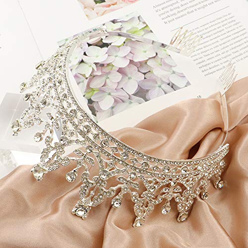 NODG Silver Tiaras and Crowns - Women's Hair Accessories for Wedding, Prom, Bridal Party, Halloween, Christmas
