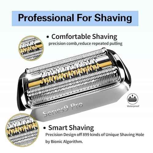 94M Series 9 Replacement Shaver Heads Compatible with Braun Series 9 Electric Razors for Braun S9 Replacement Head,for All Series 9 Electric foil Shaver 9030S, 9040s, 9050CC, 9080CC etc Model